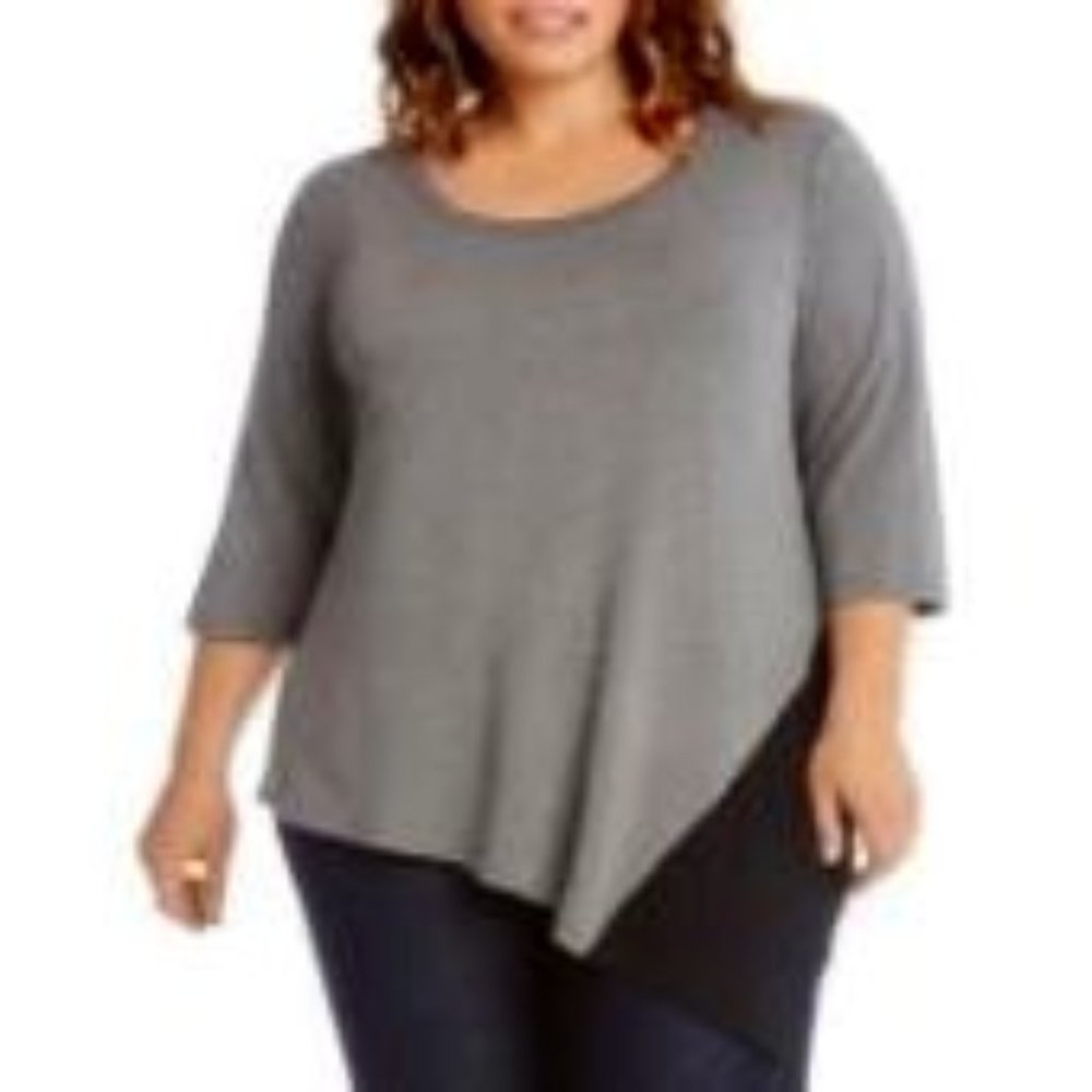 Karen Kane Color Block Angle Top